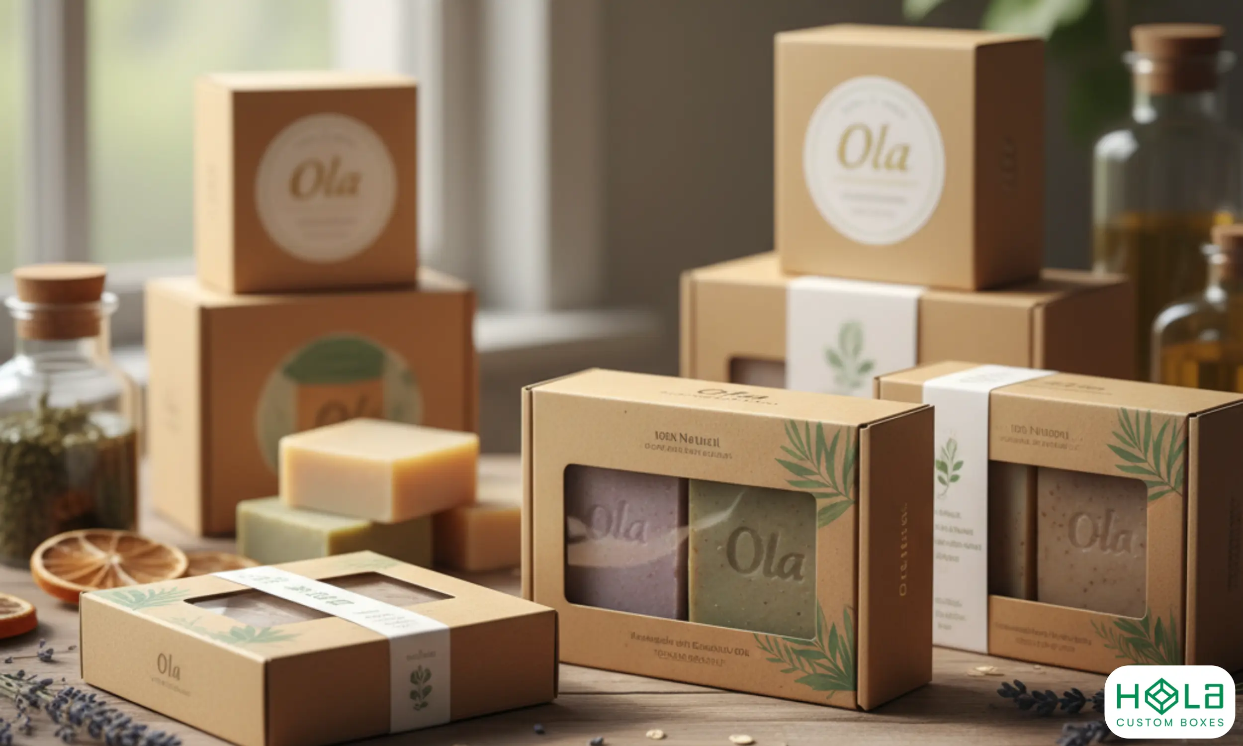 custom kraft soap boxes